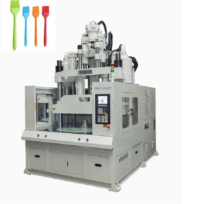 120 Ton Düşük Tezgah Döner Tablo Yağ Fırçası Yapmak İçin Dikey Enjeksiyon Kalıp Makinesi