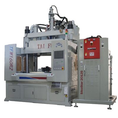 160 Ton Düşük Çalışma Masası LSR Silikon Dikey Döner Enjeksiyon Kalıplama Makinesi