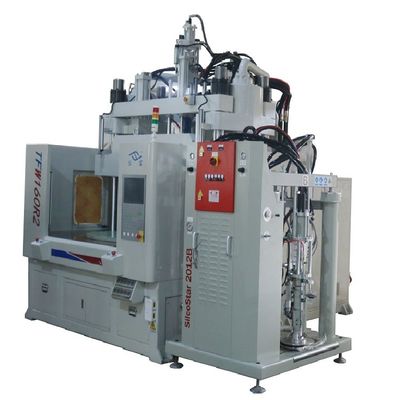 160 Ton Düşük Çalışma Masası LSR Silikon Dikey Döner Enjeksiyon Kalıplama Makinesi