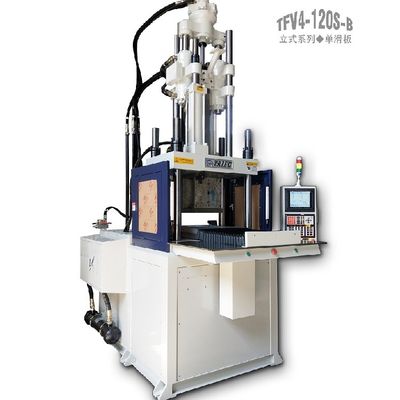 Mavi metal güvenlik kapısı ile 120 ton dikey tek kaydırma enjeksiyon kalıplama makinesi