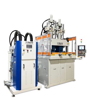 Döner Masa İki Renkli LSR Silikon Enjeksiyon Kalıplama Makinesi 120 Ton