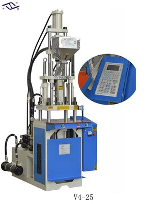 Güç fişleri için 25 tonluk küçük dikey plastik enjeksiyon kalıplama makinesi