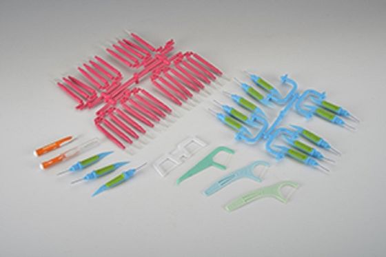 55 tonluk Dental Floss için kullanılan Döner Dikey Plastik Enjeksiyon Kalıplama Makinesi