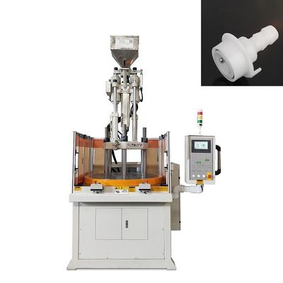 Enerji tasarrufu Rotary Dikey Plastik Enjeksiyon Kalıplama Makinesi Çöp Bağlantısı Su için
