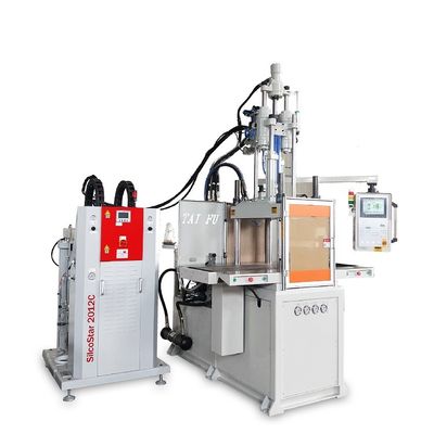 85 tonluk Çift Kaydırma LSR Dikey Enjeksiyon Kalıplama Makinesi Silikon Spatula Yapma