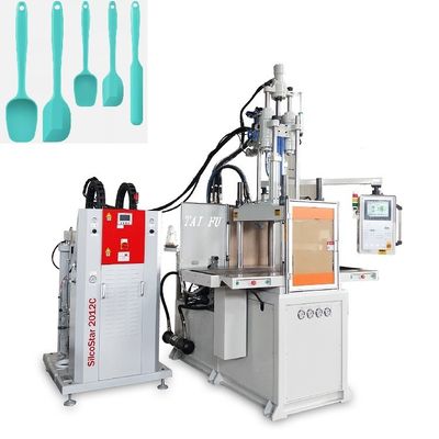 85 tonluk Çift Kaydırma LSR Dikey Enjeksiyon Kalıplama Makinesi Silikon Spatula Yapma