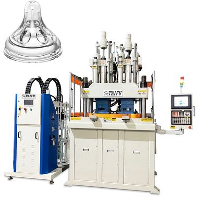 Bebek Emziği İçin Çift Renkli Sıvı Silikon Dikey Enjeksiyon Makinesi