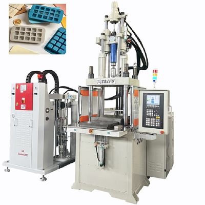 Silikon buz tepsisi yapmak için 85 tonluk çift kaydırma dikey enjeksiyon kalıplama makinesi
