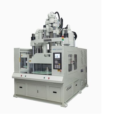 Silikon buz tepsisi yapmak için 120 ton düşük çalışma masası döner masa dikey enjeksiyon kalıplama makinesi