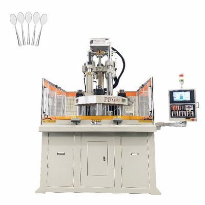 160 Ton Rotary Dikey Plastik Enjeksiyon Kalıplama Makinesi Plastik tek kullanımlık kaşık yapmak için